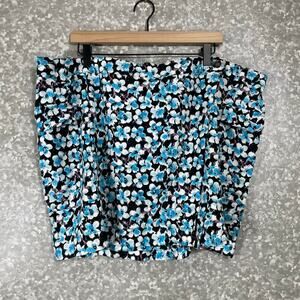 Future Collective Women's Plus Size Blue & Black Cargo Wrap Mini Skirt - Size 22